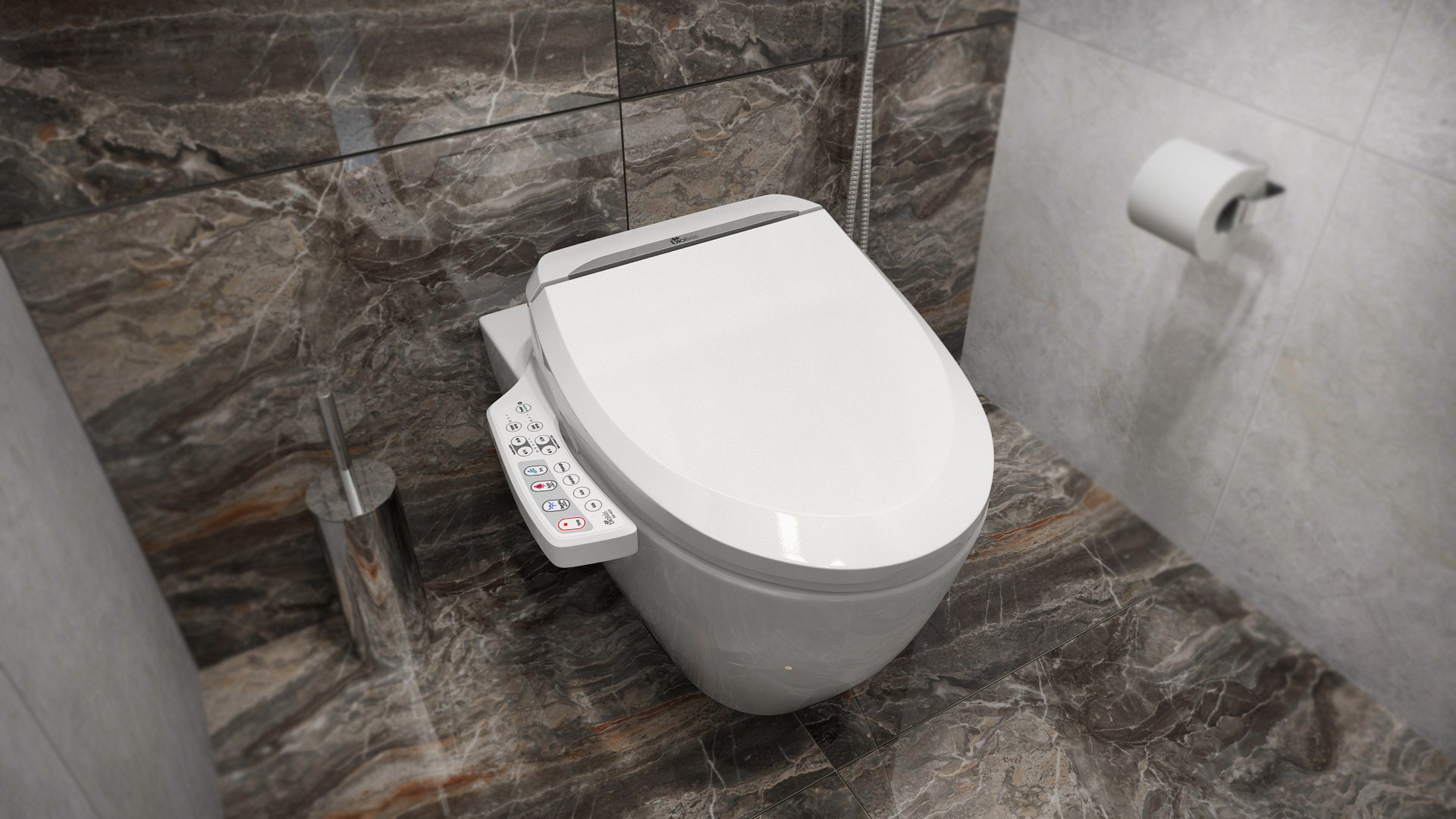 3D Model Bio Bidet BB600 Ultimate Advanced Bidet Toilet Seat
