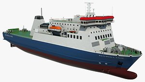 3D model passenger ferry nordline vessel ship