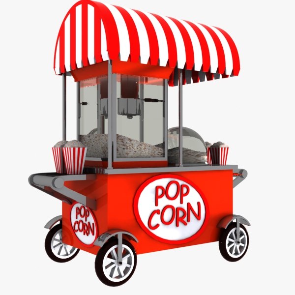 popcorn pop corn 3d model