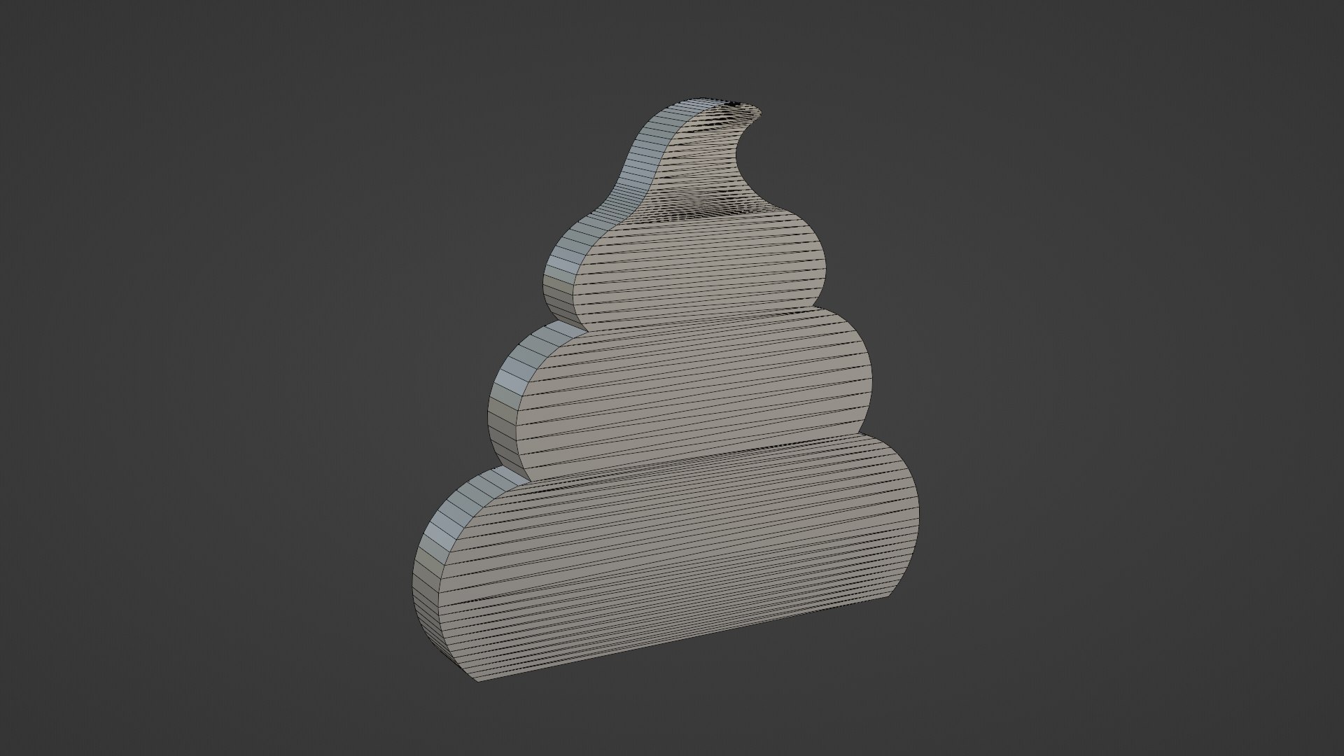 Silver Poop Icon 3D - TurboSquid 2195100