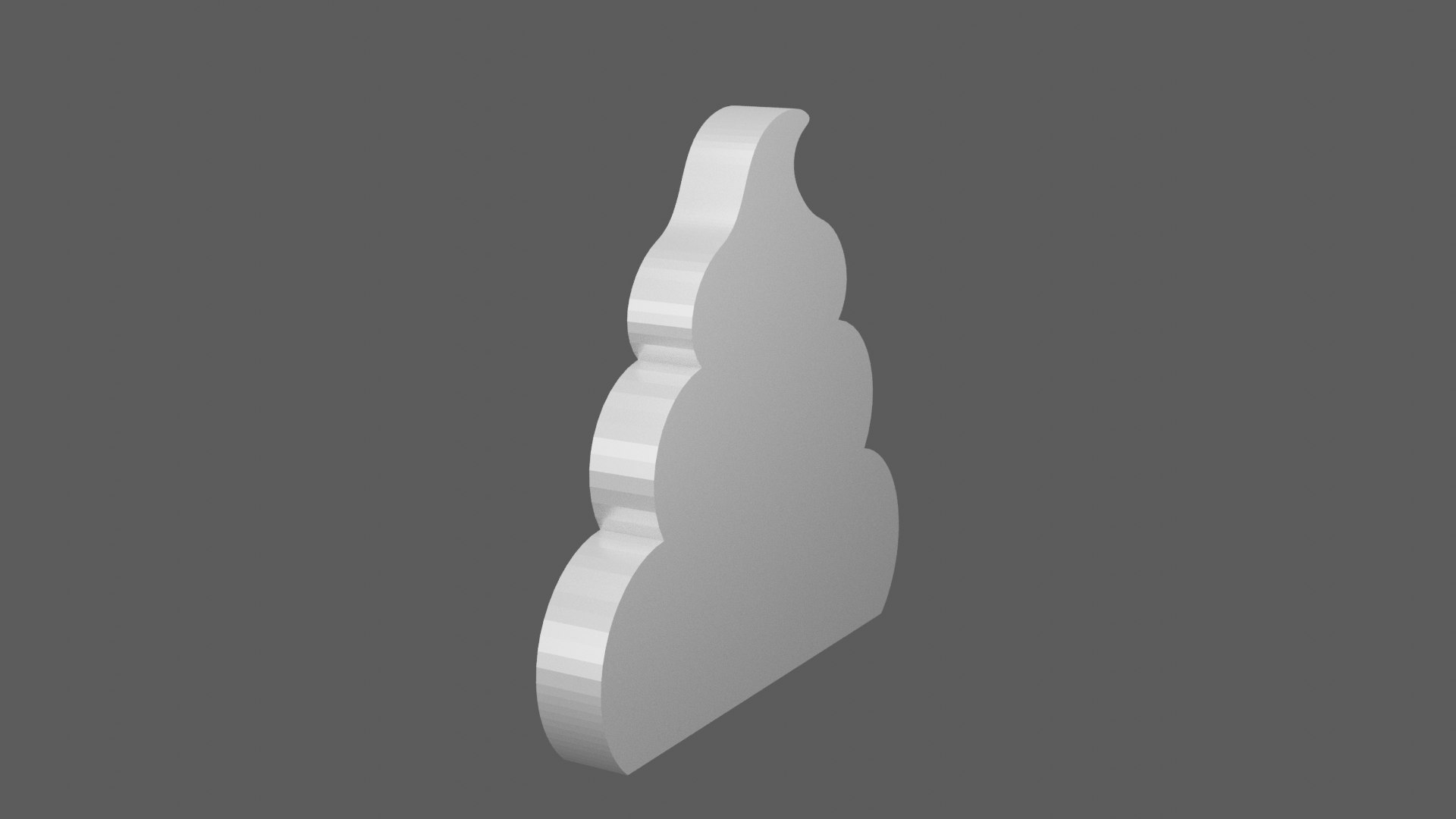 Silver Poop Icon 3D - TurboSquid 2195100