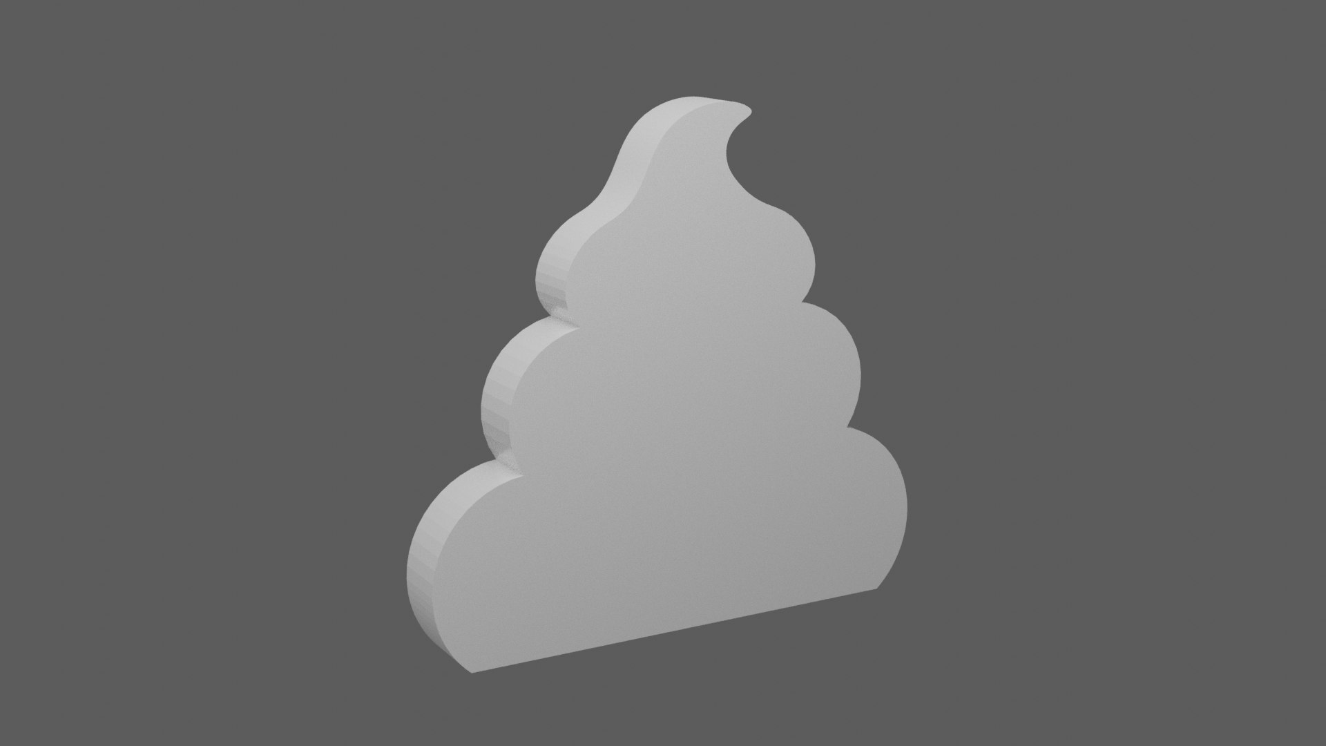 Silver Poop Icon 3D - TurboSquid 2195100