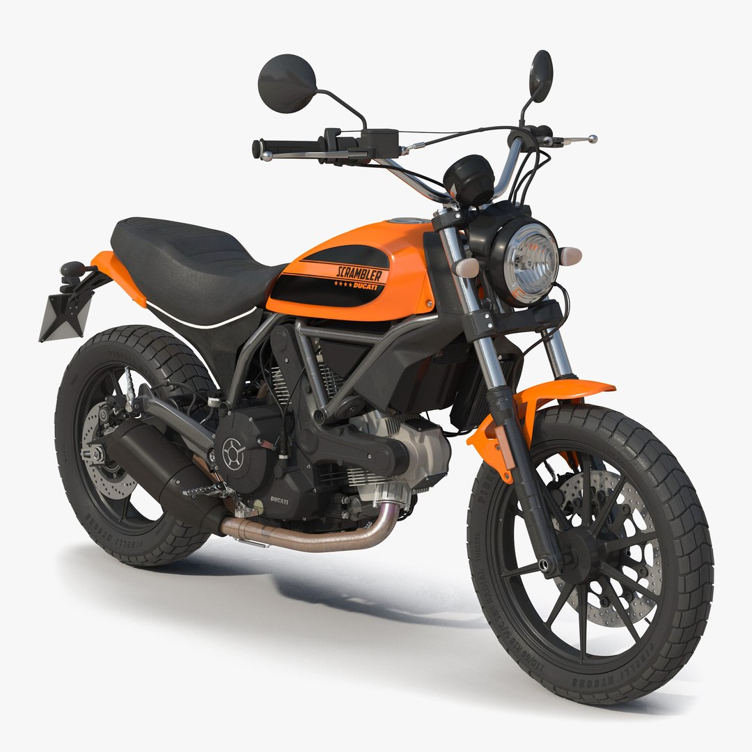 Ducati Scrambler Sixty2 3D Model 3D model preview