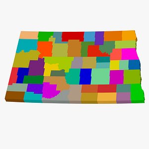 County Map - North Dakota