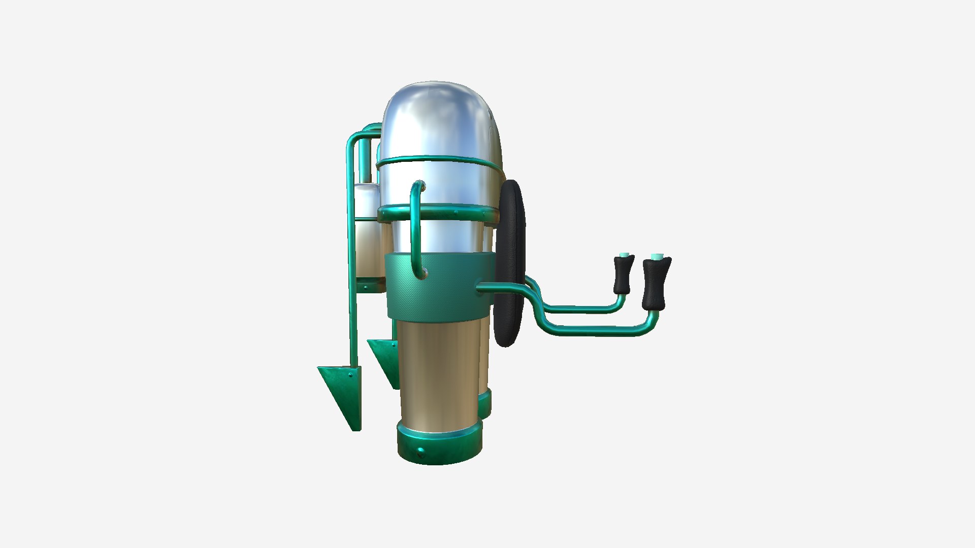 3D Jetpack C09 Aluminum - SciFi Character Design model - TurboSquid 1888900
