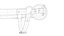 PBR BDSM Leather mouth gag chin strap