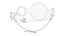 PBR BDSM Leather mouth gag chin strap