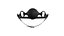 PBR BDSM Leather mouth gag chin strap