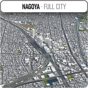 city nagoya surrounding - model