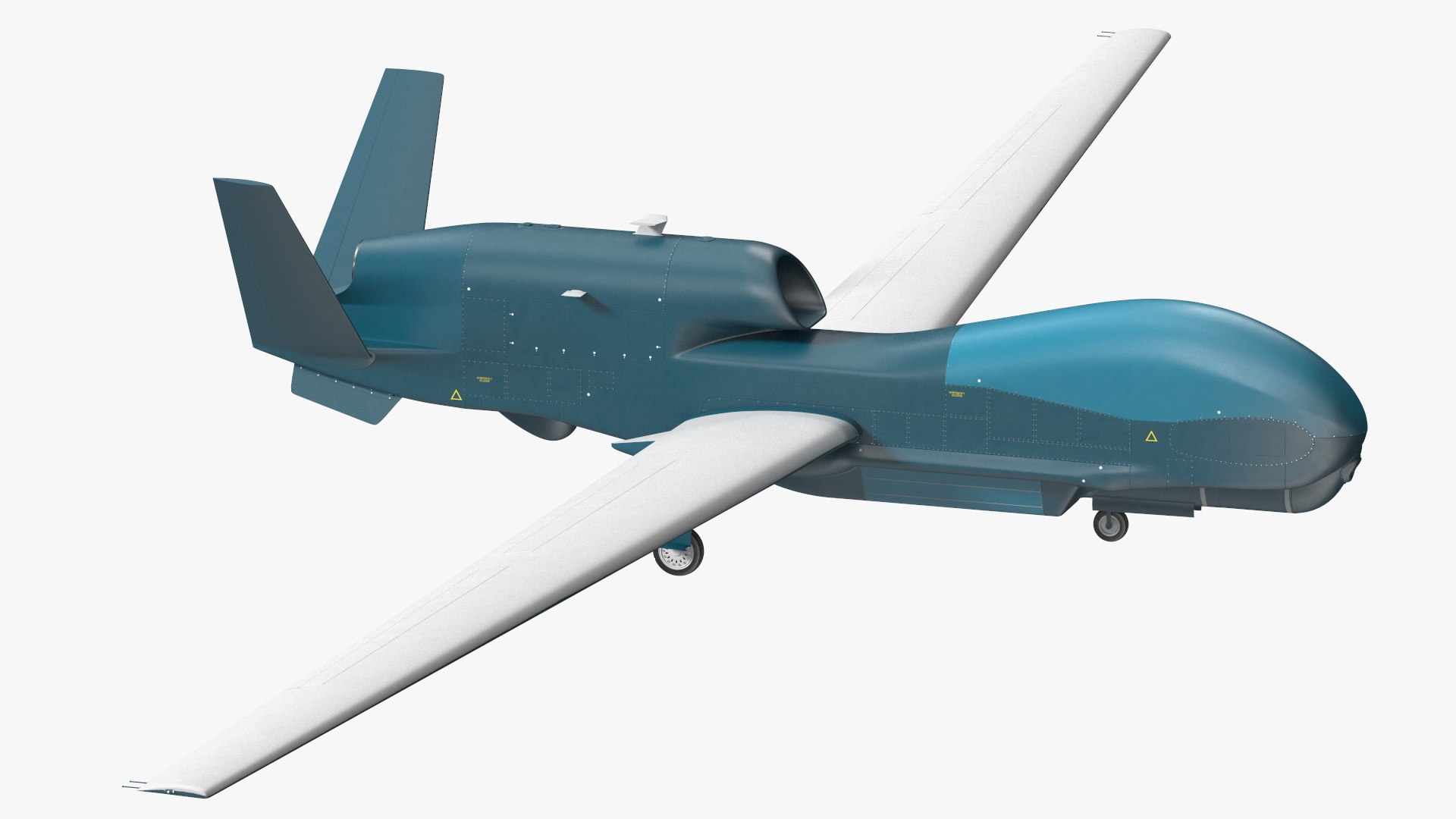 Unmanned Surveillance Drone Rigged 3D model preview