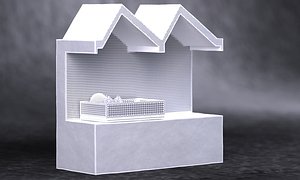 archi-model concrete wood 2014 3d max