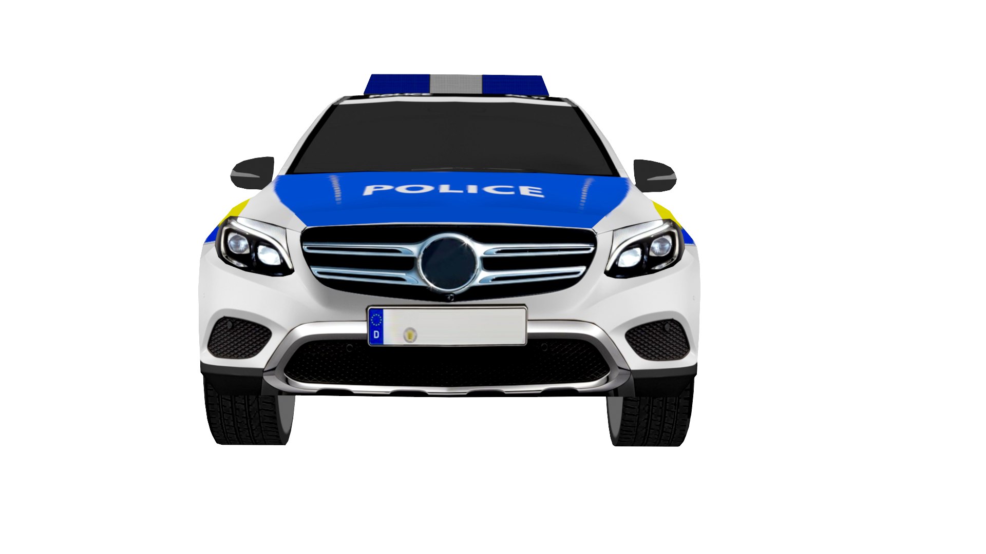 3D Police Car 3D Model Low Poly - TurboSquid 2257175