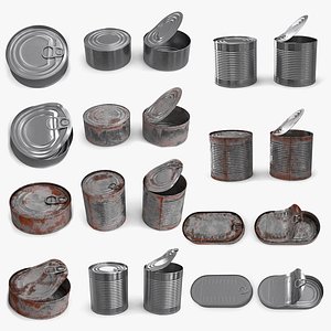 Tin Can Set 3D model