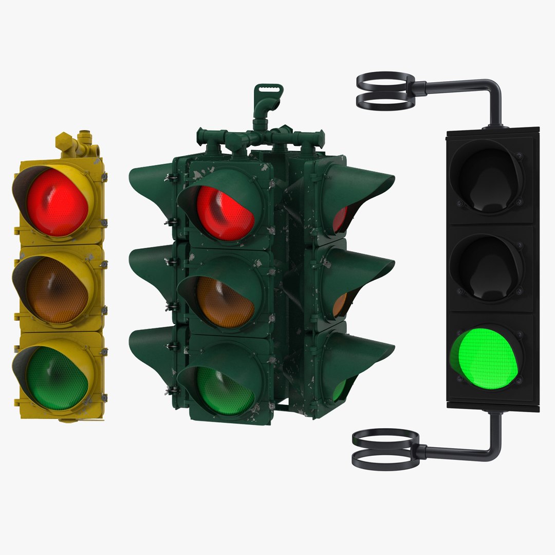 3D Stop Lights Collection Model - TurboSquid 2527533