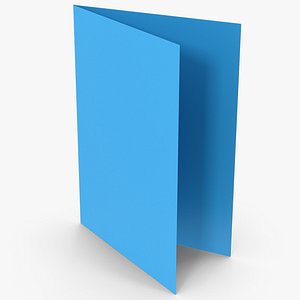 Blue Greeting Card 3D model