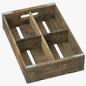 vintage fruit crate 3D model