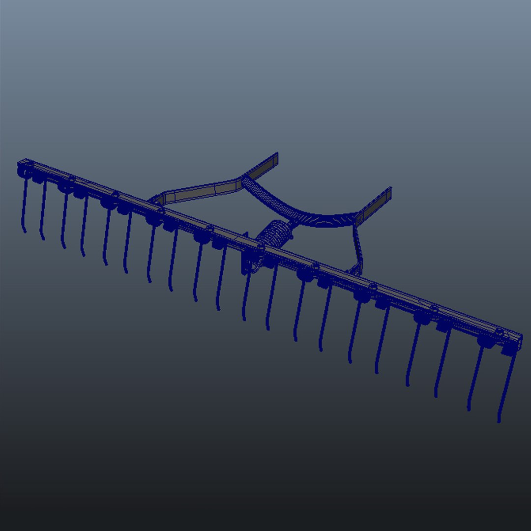 3d model rake sweeper showelirons