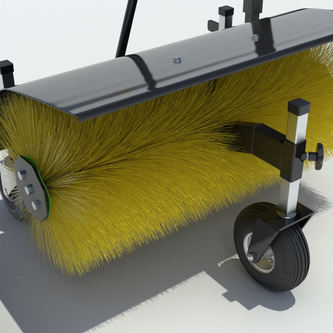 3d model rake sweeper showelirons