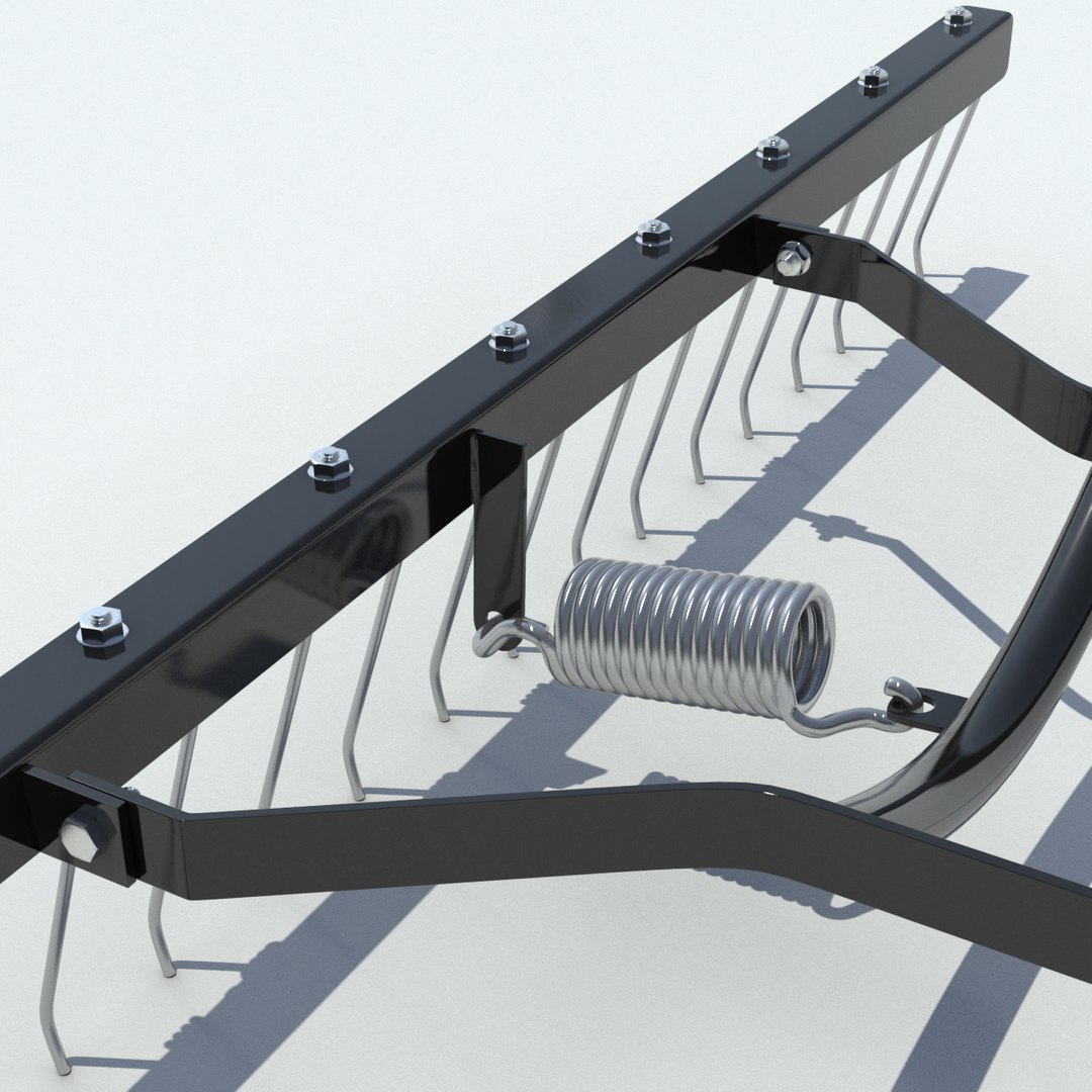 3d model rake sweeper showelirons