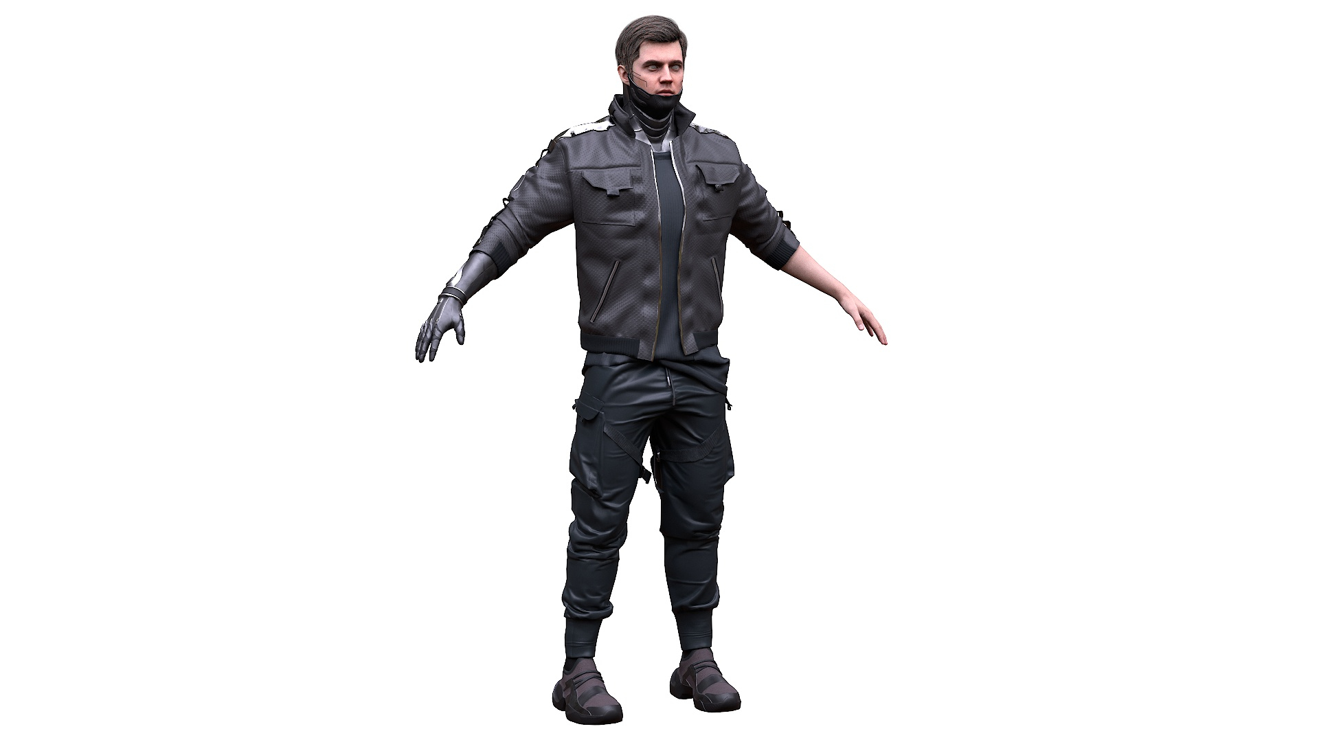 Man in Futuristic Clothing 3D model - TurboSquid 1880983