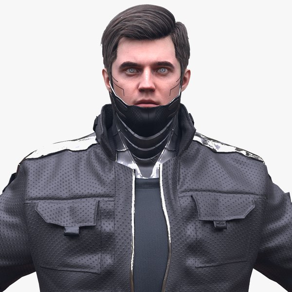 Man in Futuristic Clothing 3D model