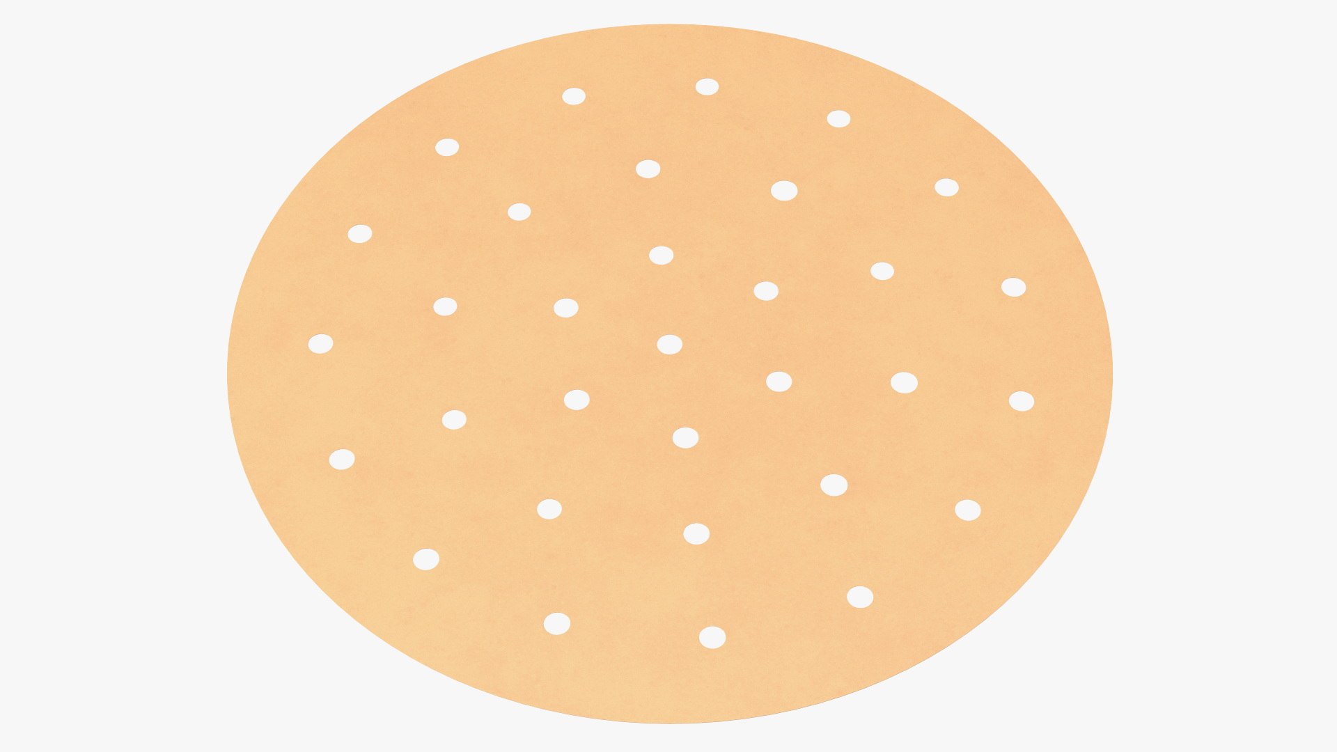 Air Fryer Parchment Paper Round 3D model preview