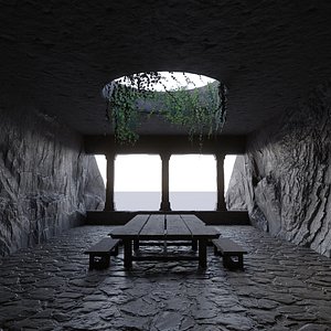 Rock Room Game Ready 3D model