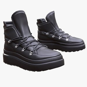 3D Man and Woman in Boots 28 model