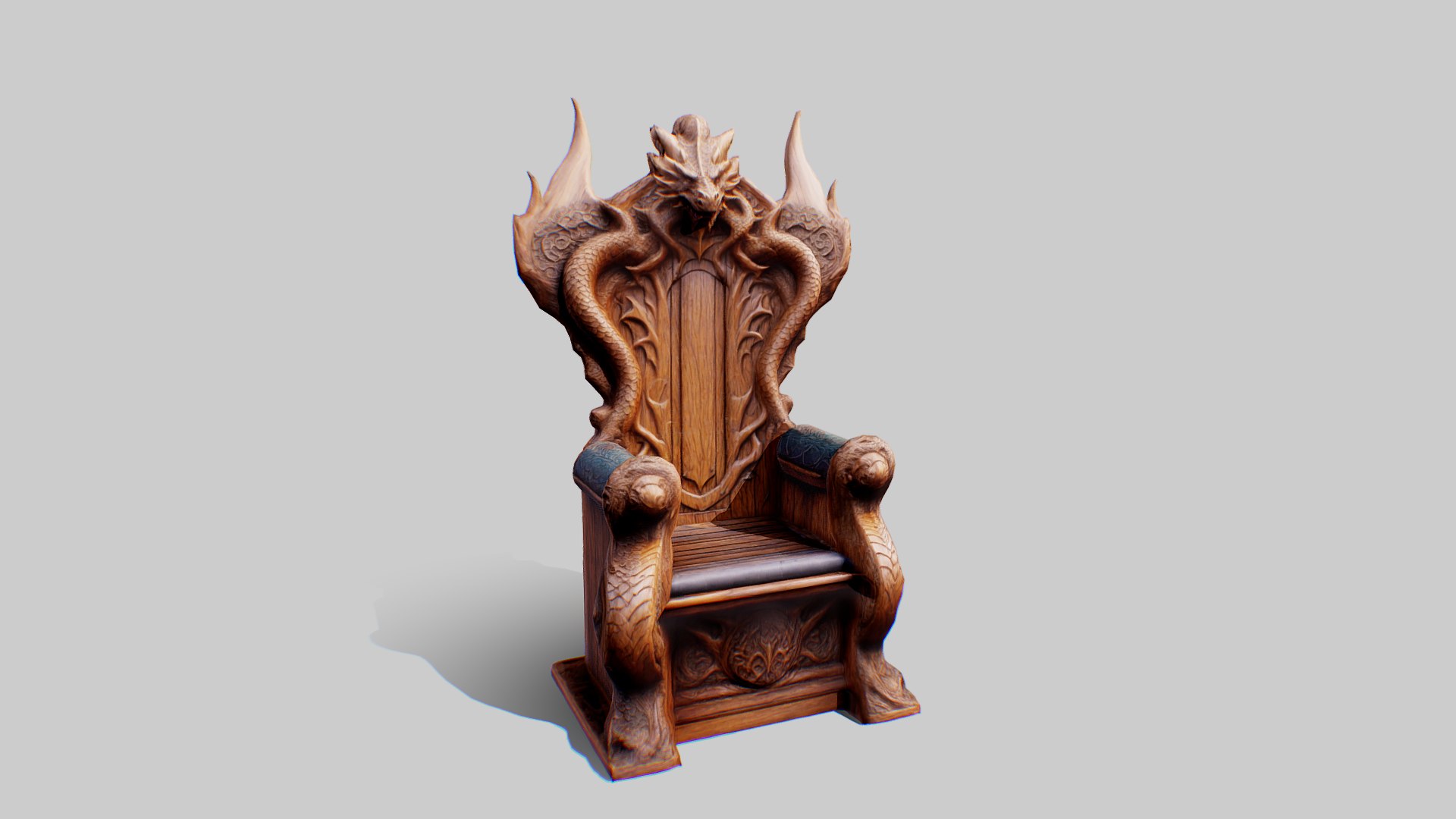 3D Dragon Throne Chair - TurboSquid 2330827