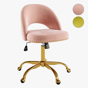 3D Task Chair Office Desk Chair Make Up Chair With Wheels