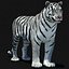 Tiger Amur White Animated