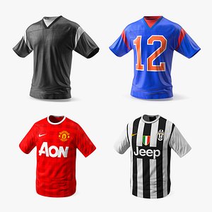 3D Football Jersey Uniform Collection
