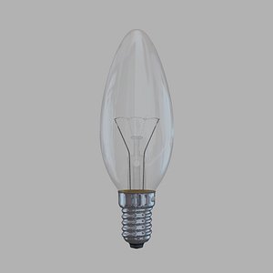 candle light bulb 3d model