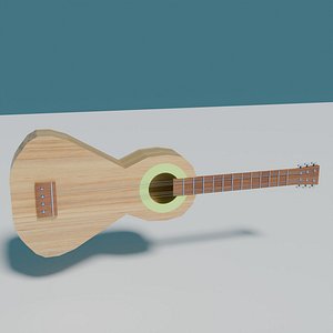 3D model Musical instrument guitar