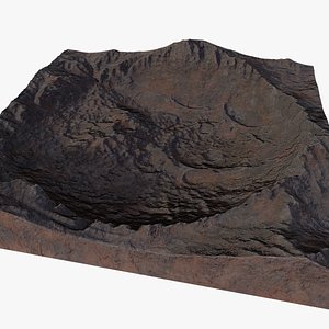 crater asteroid 3D model