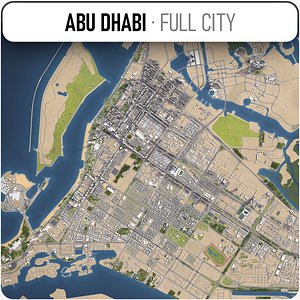 abu dhabi city - 3D model