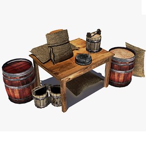 3d model assets table old
