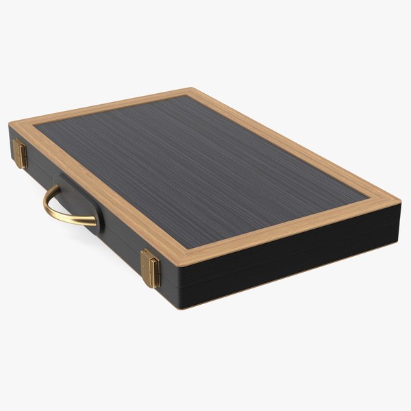 3D folded backgammon board case model