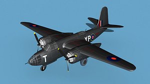 3D model Douglas DB-7 Boston Mk I V02 RAF