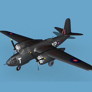 3D model Douglas DB-7 Boston Mk I V02 RAF