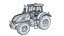 Tracteur noir