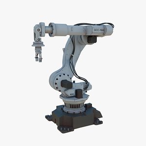 Industrial Robot Arm  White Rust