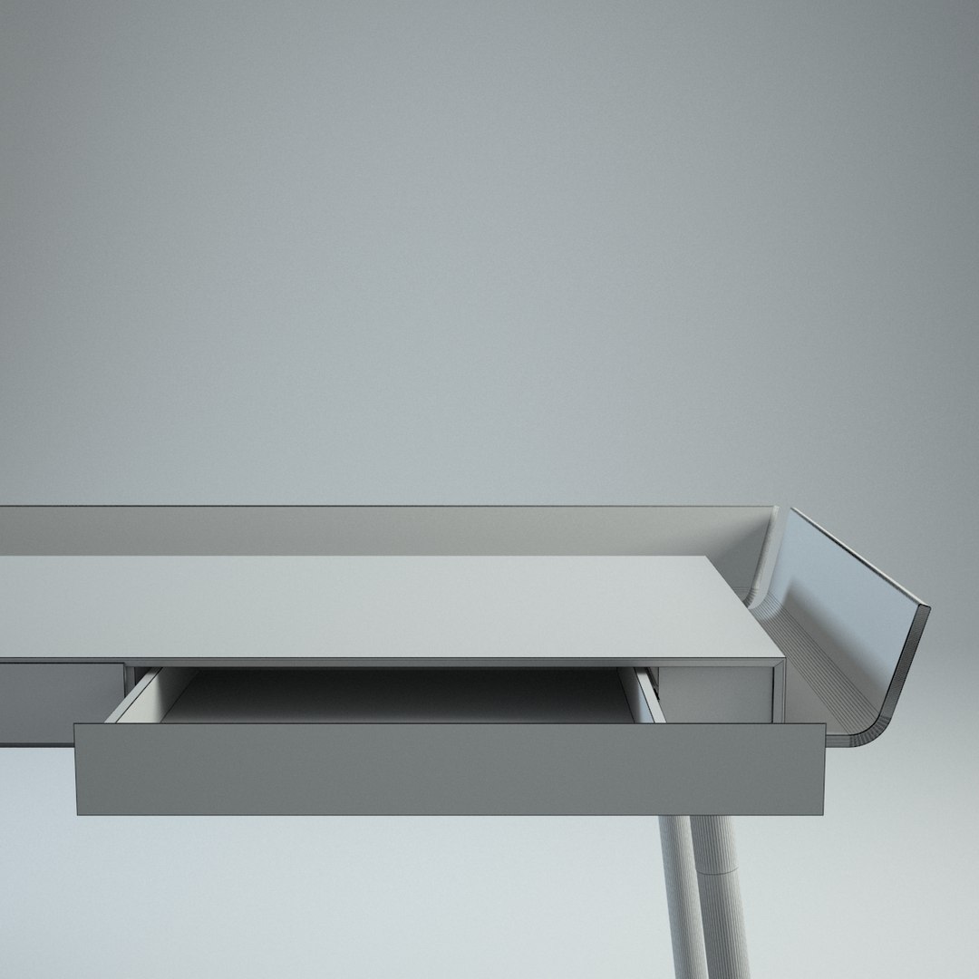 3d model inesa writing desk