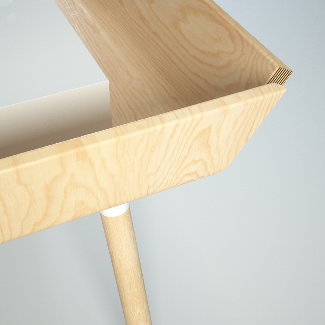 3d model inesa writing desk