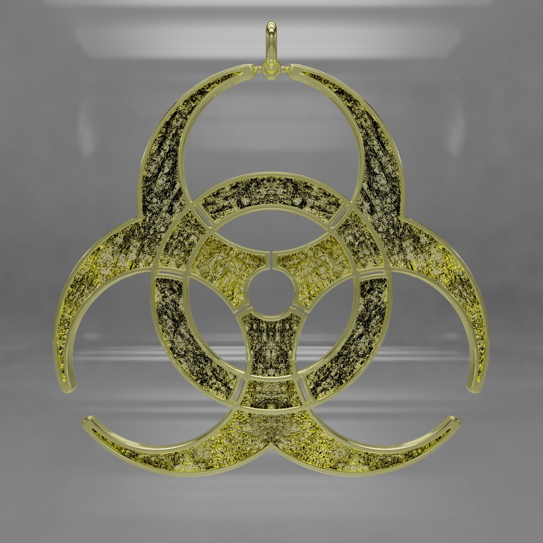 3D Biohazard Pendant - TurboSquid 1775689