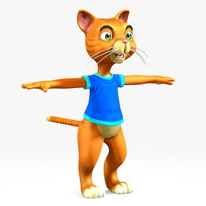 Cartoon kitten