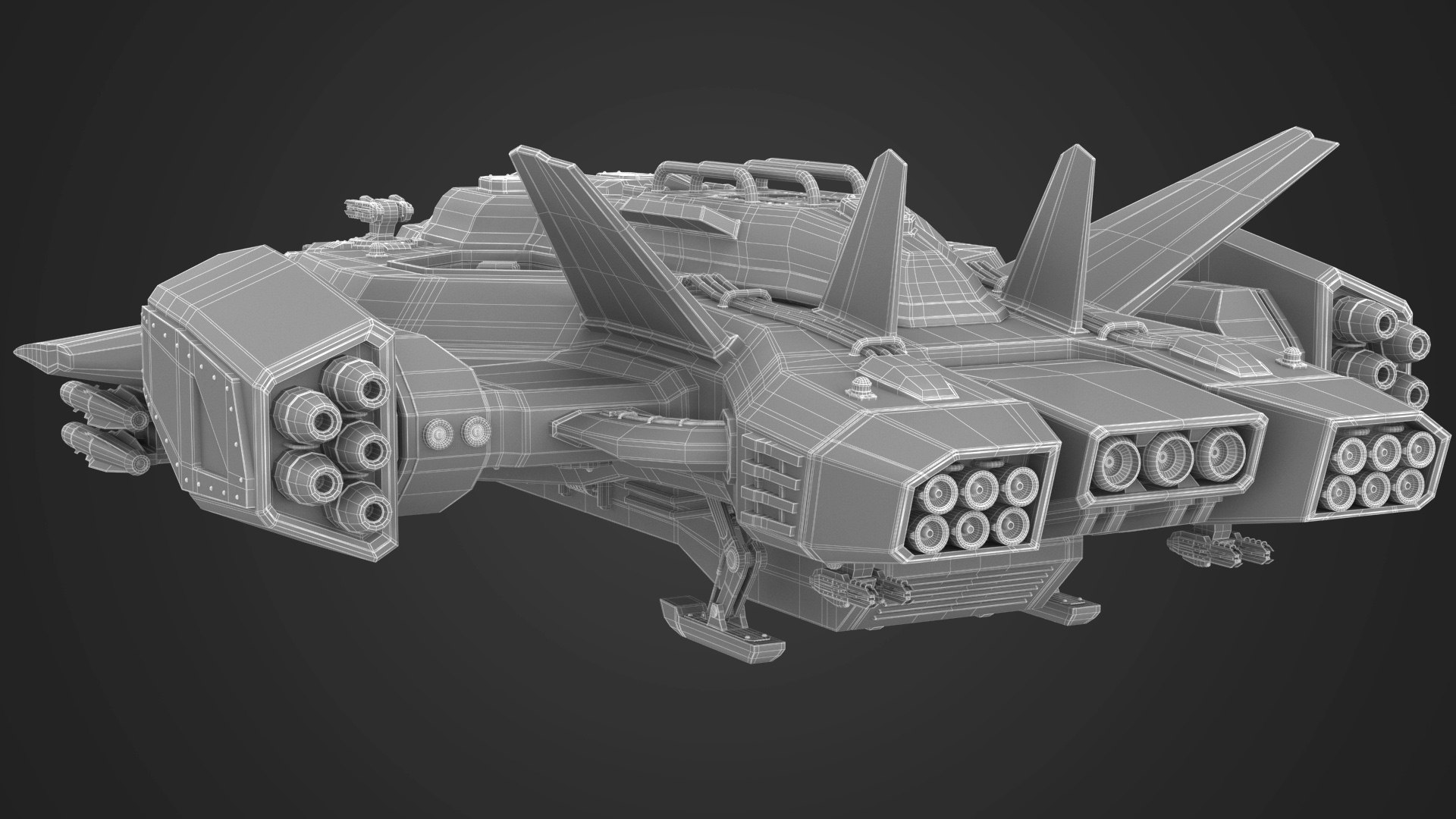 3D sci fi dropship model - TurboSquid 1542499