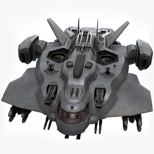 3D sci fi dropship model