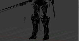 3D model cyborg