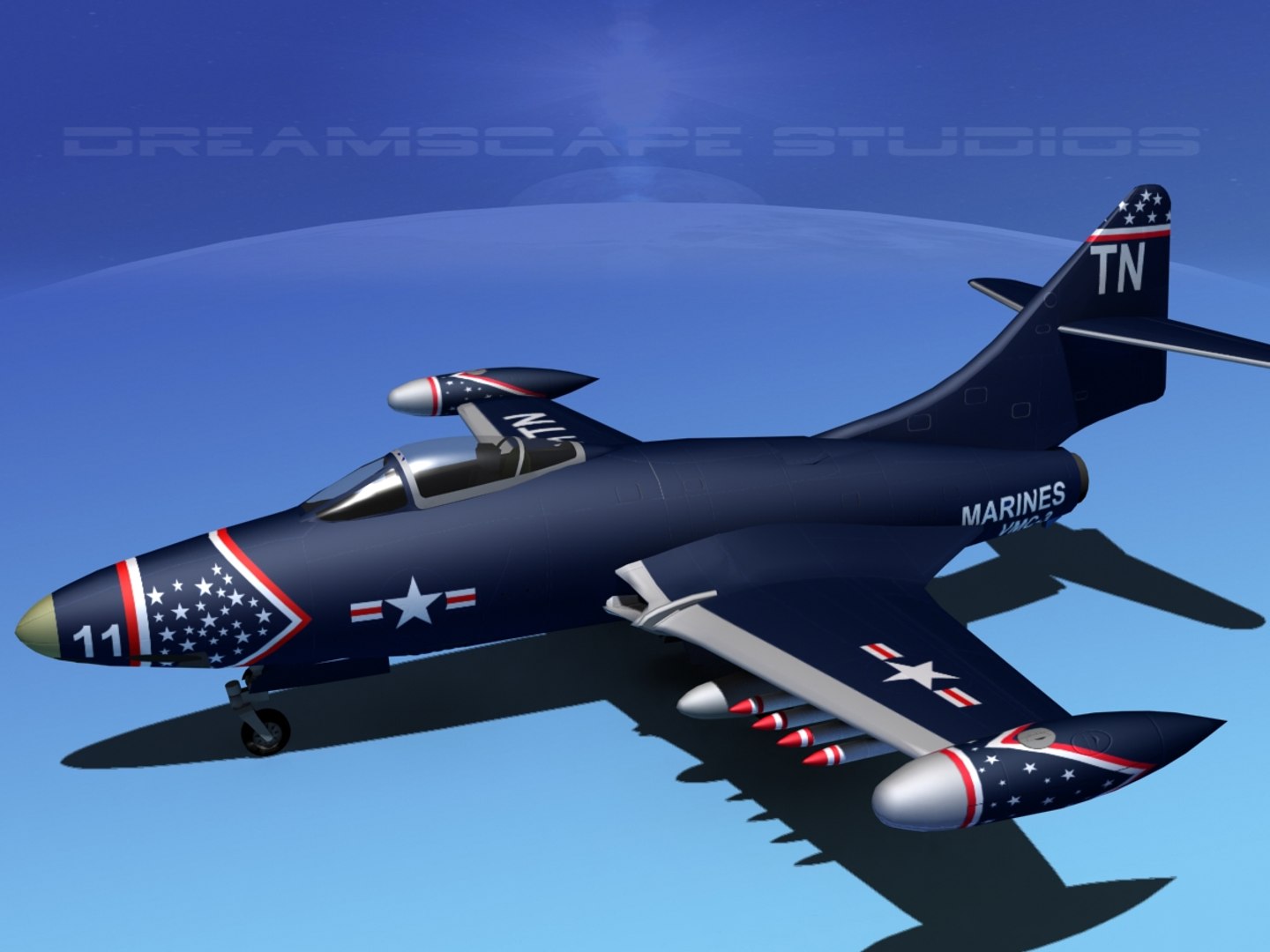 Dwg Panther F9f Jet Fighter